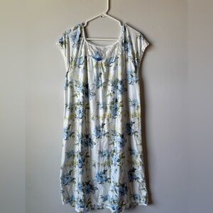 Floral Blue and White Chemise